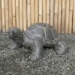 Schildkröte, 62 cm L | Steinguss, handgefertigt & gefärbt 
